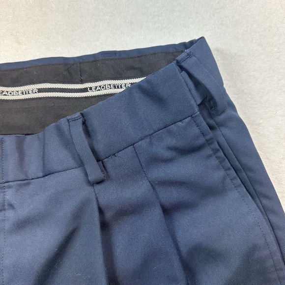 Jos A Bank Mens Leadbetter Golf Shorts Blue Performance Flat Front Size 35 - Picture 4 of 8